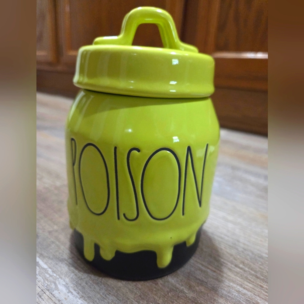 Rae Dunn Artisan Collection Halloween Poison Cookie/candy Jar
